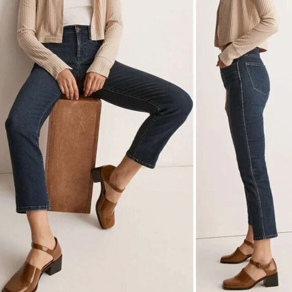 NEW Madewell Mid-Rise Stovepipe‎ Jeans in Dahill Wash, 26 - Picture 2 of 16